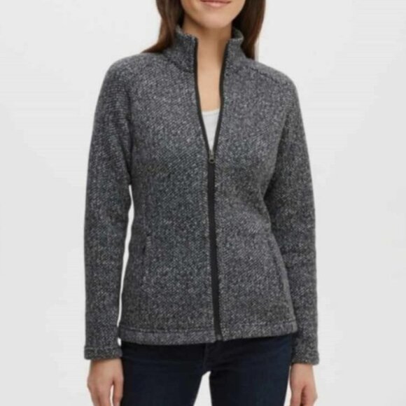 Mec Teslin gray zip front sweater jacket - Picture 1 of 9